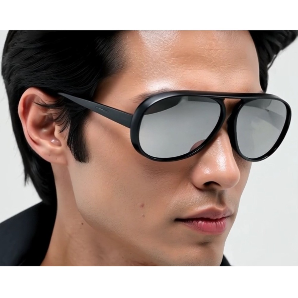 Men Sunglasses Silver Mirror Reflective Lens Light Weight Comfortable Lentes New
